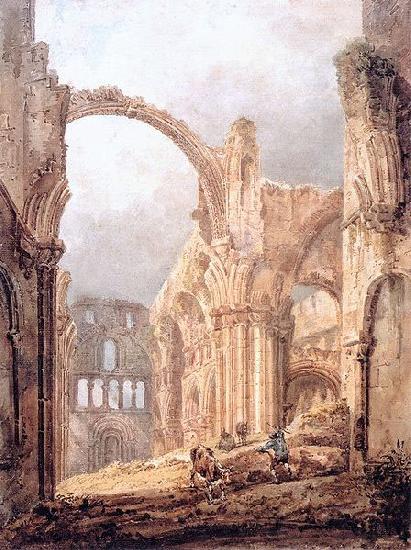 Thomas Girtin Interior of Lindisfarne Priory china oil painting image